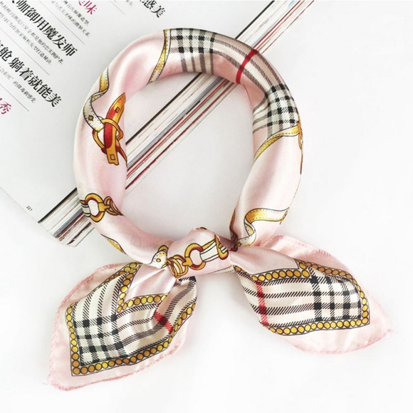 Accessories - Vintage satin scarf head tie wrap NWOT